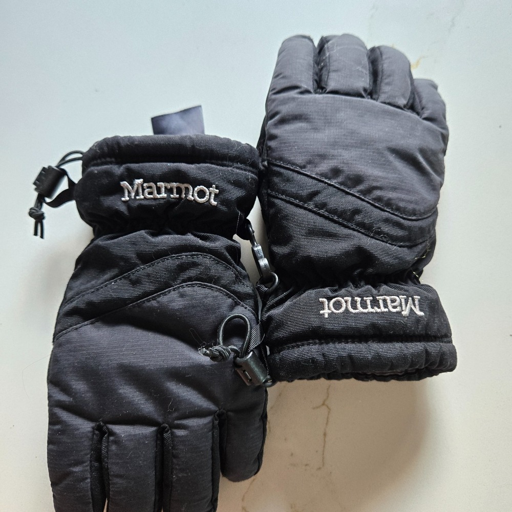 Marmot Kids Medium Black Snow Gloves